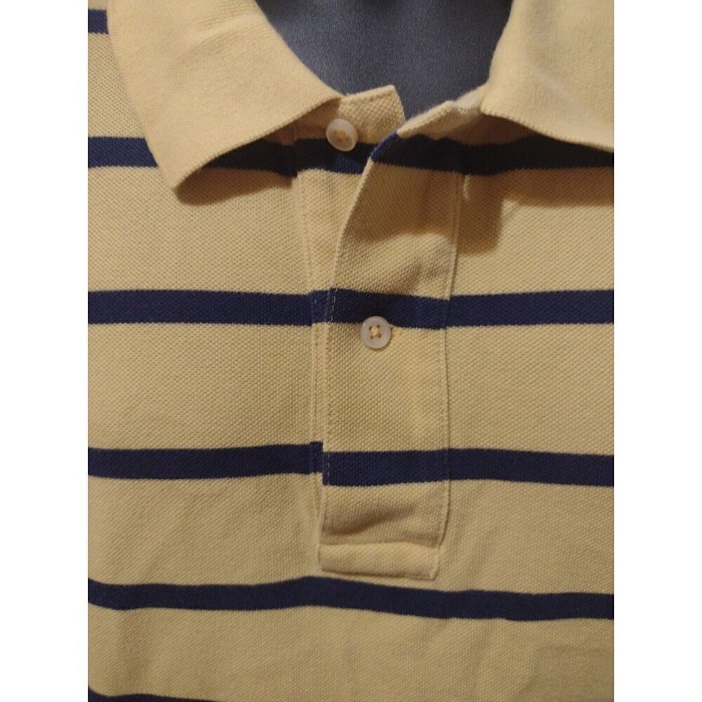 Polo Ralph Lauren Polo Shirt Mens 2XB Yellow and Blue Striped Big 2X Polo - Picture 4 of 13